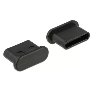 DeLOCK 64014 kontaktligzdas drošības spraudnis USB Veids-C Melns 10 pcs