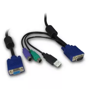 Inter-Tech 88887250 KVM cable Black, Blue 3 m