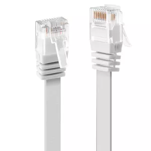 Lindy 0.3m Cat.6 U/UTP Flat Cable, White