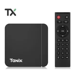 Tanix W2 S905W2 64-bit Quad Core ARM Cortex A53 Консоль 4K Ultra HD Android TV Box с пультом дистанционного управления Android 11 Smart TV 2Gb + 16Gb Black