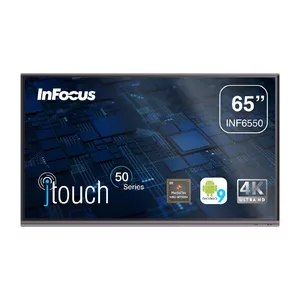 InFocus INF6550 interactive whiteboard 165.1 cm (65") 3840 x 2160 pixels Touchscreen Black HDMI