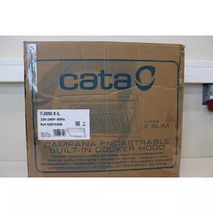 SALE OUT. CATA F-2050 X/L Hood, Inox CATA Hood  F-2050 X/L Conventional Energy efficiency class C Width 60 cm 195 m³/h Mechanical control LED Inox DAMAGED PACKAGING