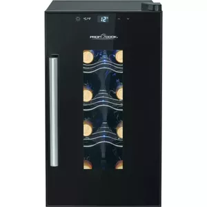 ProfiCook PC-WK 1232 Compressor wine cooler Freestanding Black 8 bottle(s)