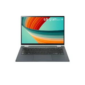 LG Gram 14T90R-G.AA77G laptops/portatīvais dators Intel® Core™ i7 i7-1360P Hibrīds (divi vienā) 35,6 cm (14") Skārienjūtīgais ekrāns Full HD 16 GB LPDDR5-SDRAM 1 TB SSD Wi-Fi 6E (802.11ax) Windows 11 Home Nerūsējošs tērauds