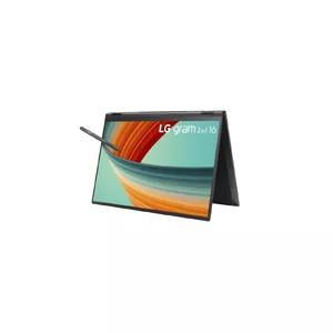 LG Gram 16T90R-G.AA78G laptops/portatīvais dators Intel® Core™ i7 i7-1360P Hibrīds (divi vienā) 40,6 cm (16") Skārienjūtīgais ekrāns 16 GB LPDDR5-SDRAM 1 TB SSD Wi-Fi 6E (802.11ax) Windows 11 Home Melns