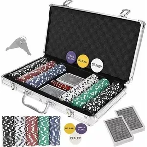 Poker Set 300 Chips Texas Suitcase