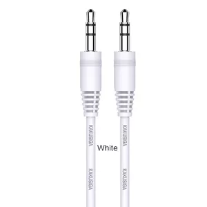 iKaku KSC-450 Aux Jack 3.5mm plug to 3.5mm plug Stereo Audio 1m Cable White