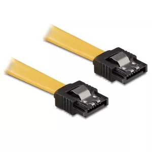 DeLOCK 0.3m SATA Cable SATA kabelis 0,3 m Dzeltens