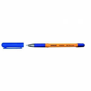 STANGER lodīšu pildspalvas ar 0,7 smalkās pildspalvas smalkās pildspalvas Softgrip, zilas, 1 gab. 18000300056