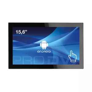 ProDVX APPC-15XP Rockchip 39,6 cm (15.6") 1920 x 1080 pikseļi Skārienjūtīgais ekrāns 2 GB DDR3-SDRAM 16 GB Zibspuldze All-in-One tablet PC Android 8 Wi-Fi 5 (802.11ac) Melns