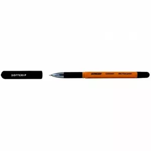 STANGER Ball Point Pens 0,7 finepoint Softgrip with 1mm mine, black, 10 pcs 18000300098