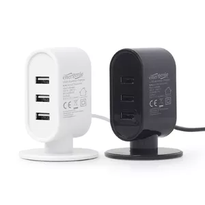 Gembird EG-U3C3A-01-MX mobile device charger Smartphone, Tablet Black, White AC Indoor