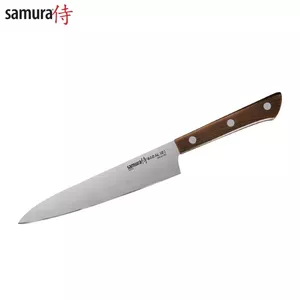 Samura HARAKIRI Universal Kitchen knife 150mm 59 HRC with Brown handle