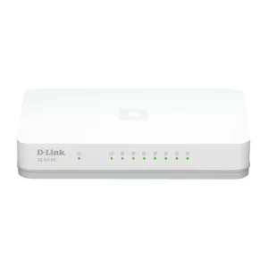 D-Link GO-SW-8G/E tīkla pārslēgs Nepārvaldīts Gigabit Ethernet (10/100/1000) Balts