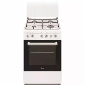 Simfer Cooker 5405SERBB Hob type Gas, Oven type Electric, White, Width 50 cm, Electronic ignition, 43 L, Depth 60 cm