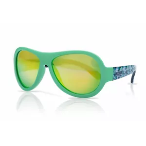 Akcija! SHADEZ Designer Leaf Print Green Junior bērnu saulesbrilles, 3-7 gadi