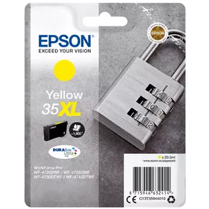 Epson Padlock C13T35944010 tintes kārtridžs 1 pcs Oriģināls Augsta (XL) produktivitāte Dzeltens