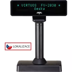 VFD дисплей FV-2030B 2x20, 9 мм, последовательный, черный