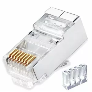 Konektors RJ45 CAT6 STP LAN kabelim, 2 daļas, PROFI