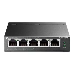 TP-Link TL-SG105PE tīkla pārslēgs Vadīts L2 Gigabit Ethernet (10/100/1000) Power over Ethernet (PoE) Melns