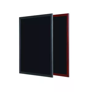 Черная меловая доска BI-OFFICE 120x90, черная деревянная рама