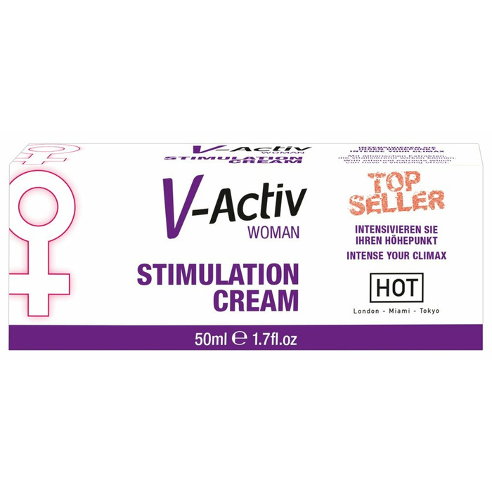 Крем для Женщин Hot V-Activ Stim, 50 мл 3100002860/44536 - HOT - Возбуждающие женские кремы и спреи - Купить