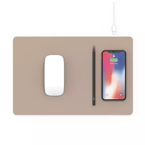 POUT Mouse pad with high-speed wireless charging HANDS 3 PRO latte cream