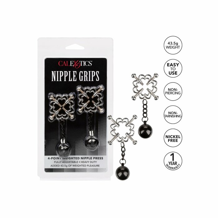 Зажимы на соски California Exotic Novelties Nipple Play Superior Nipple Clamps SE-2593-20-2 - California Exotic Novelties - Зажимы для сосков - Купить