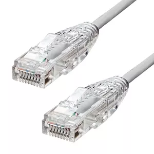 ProXtend Ultra Slim CAT6A U/UTP CU LSZH Ethernet Cable Grey 25CM