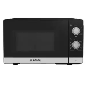 Bosch Serie 2 FFL020MS2 microwave Countertop Solo microwave 20 L 800 W Black, Stainless steel