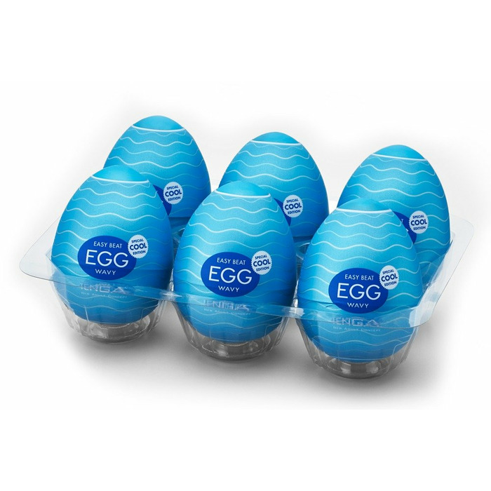 Мастурбатор Tenga Egg Wavy Special Cool Edition EGG-001C - Tenga - Не анатомические мастурбаторы - Купить