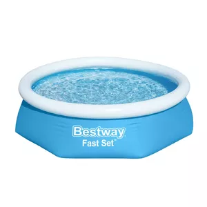 Bestway Fast Set 57448 virszemes baseins Baseins ar apmalēm/piepūšams Apaļš Zils, Balts