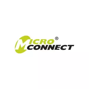 Microconnect 6.3mm/2x3.5mm M/F 6.35mm Melns