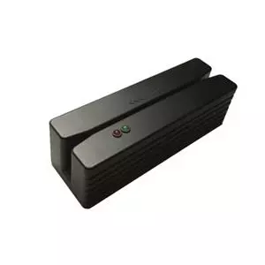 Compact magnetic card reader with USB interface, lane 1 + 2 + 3, black  Deltaco CMSR-33-USB / POS-420