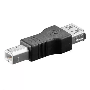 Microconnect USB A/USB B M-F Melns