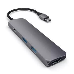 Satechi ST-CMAM laptop dock/port replicator USB 3.2 Gen 1 (3.1 Gen 1) Type-C Grey