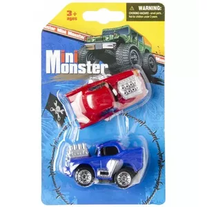 Ma&scaron;īnīte Mini Monster ar vāku plastmasa dažādas FB030719