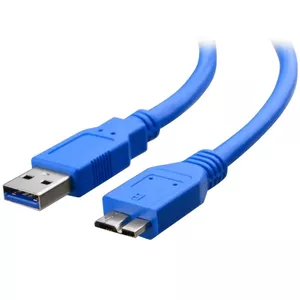 Techly 0.5m USB 3.0 A-Micro B M/M USB kabelis 0,5 m USB 3.2 Gen 1 (3.1 Gen 1) USB A Micro-USB B Zils