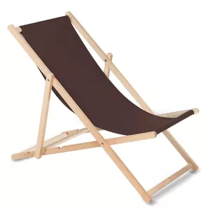 Wooden deck chair, brown color GreenBlue GB183
