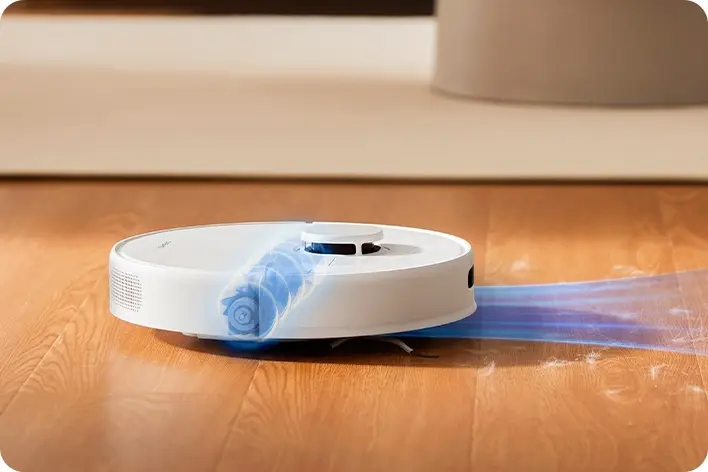 Powerful suction with considerate noise levels