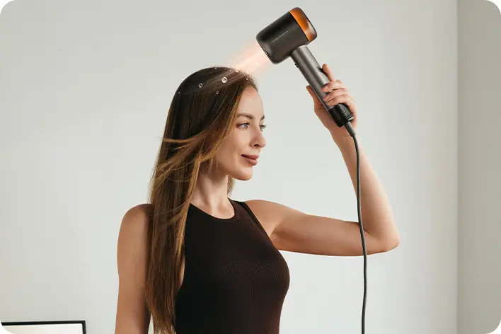 Ionic treatment for healthy, shiny hair