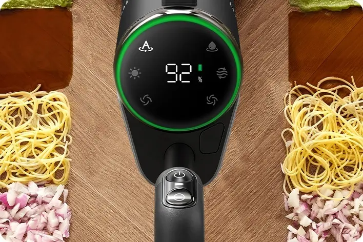 Informative LED Display and Voice Prompts