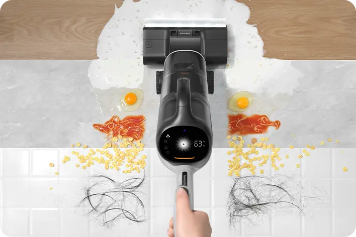 Slim, low-profile design for under-furniture cleaning