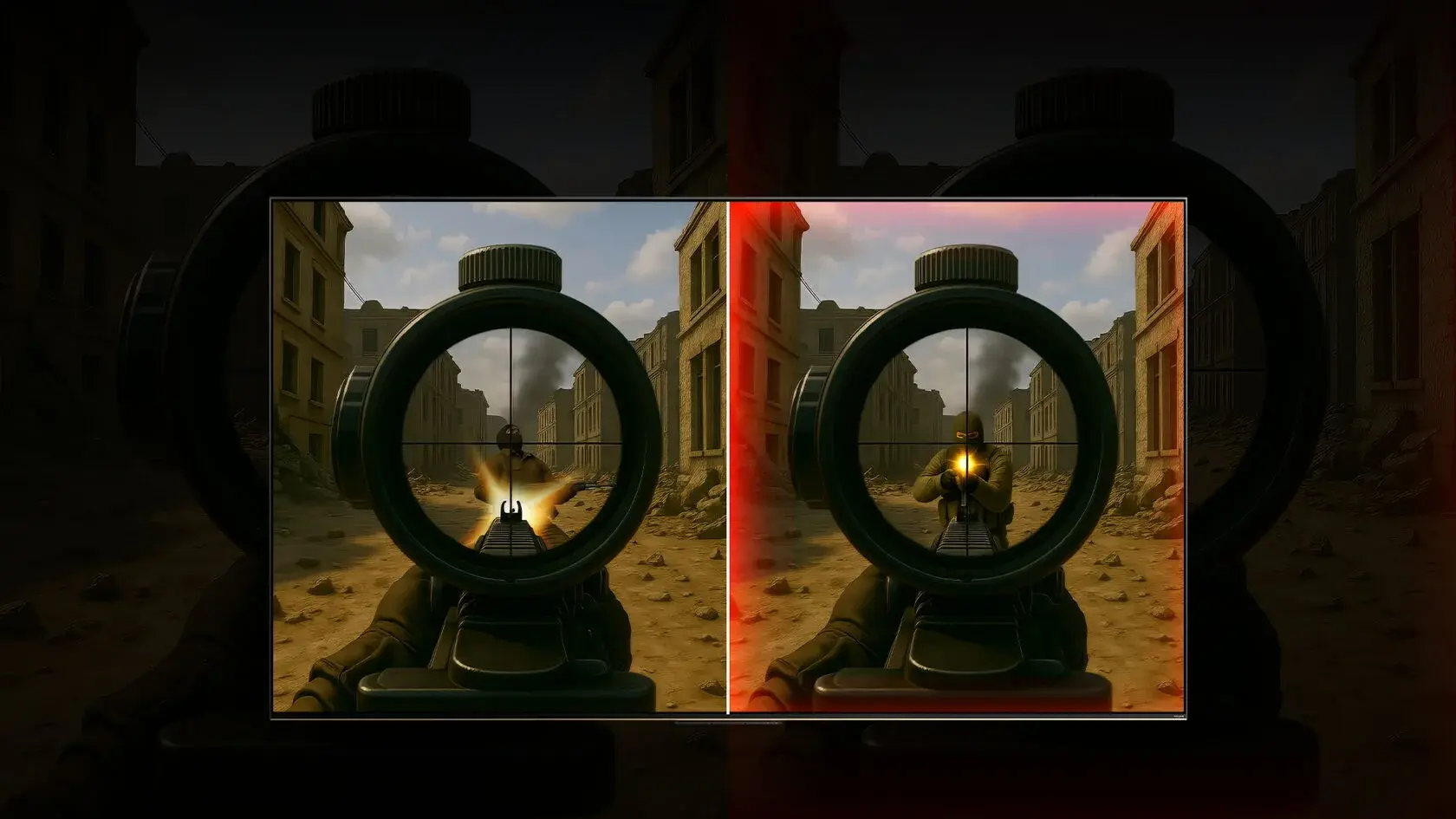 Responsive gaming with low latency image
