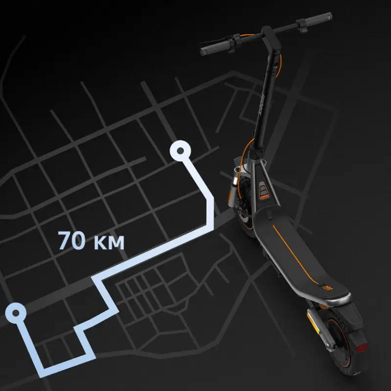 Extended range up to 70 km