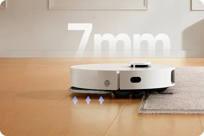Raises Mopping Pads by 7 mm to Protect Carpets
