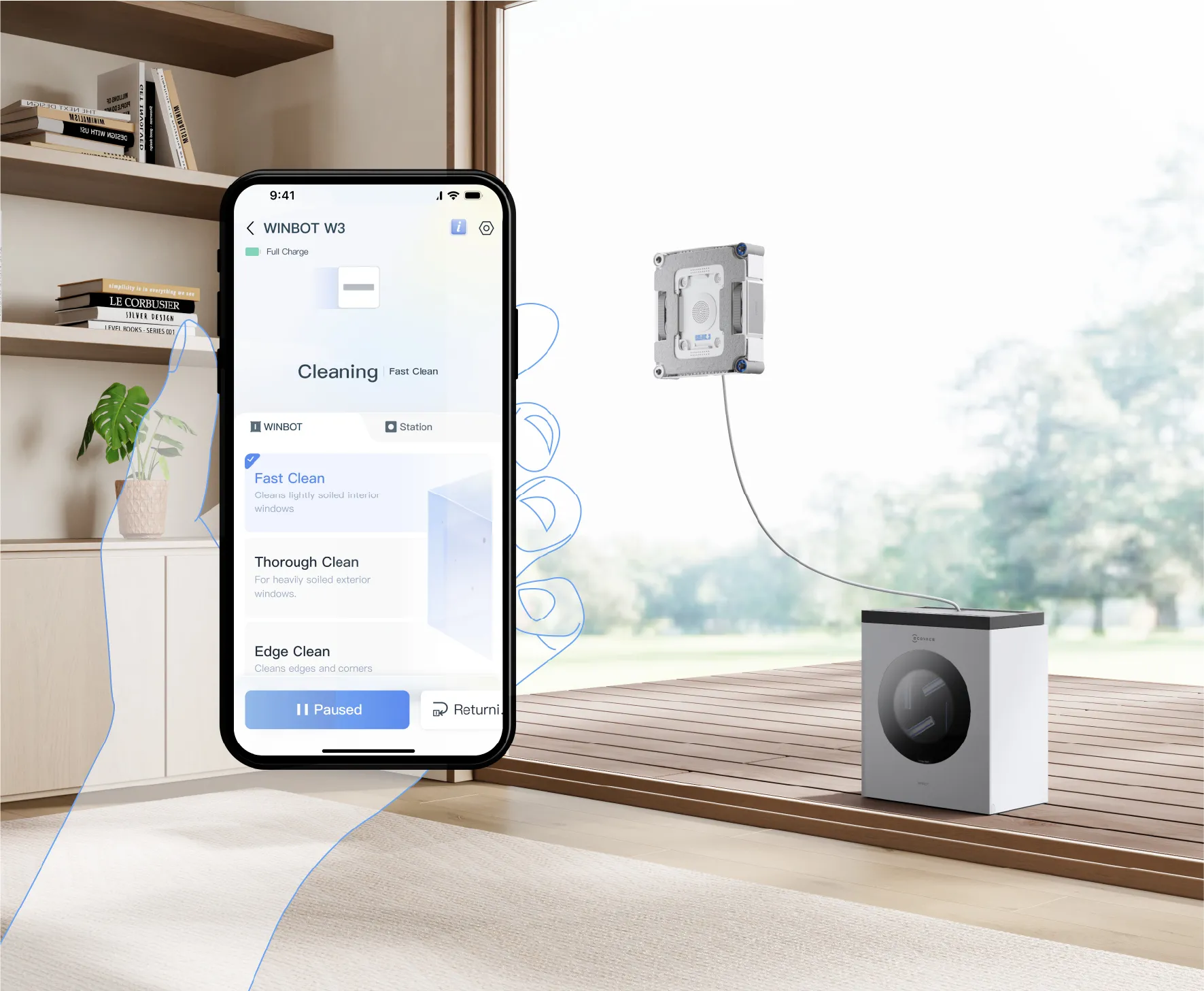 ECOVACS HOME lietotnes tālvadība