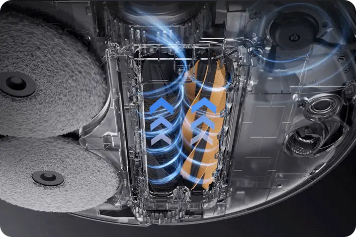 TriCut anti-tangle brush system