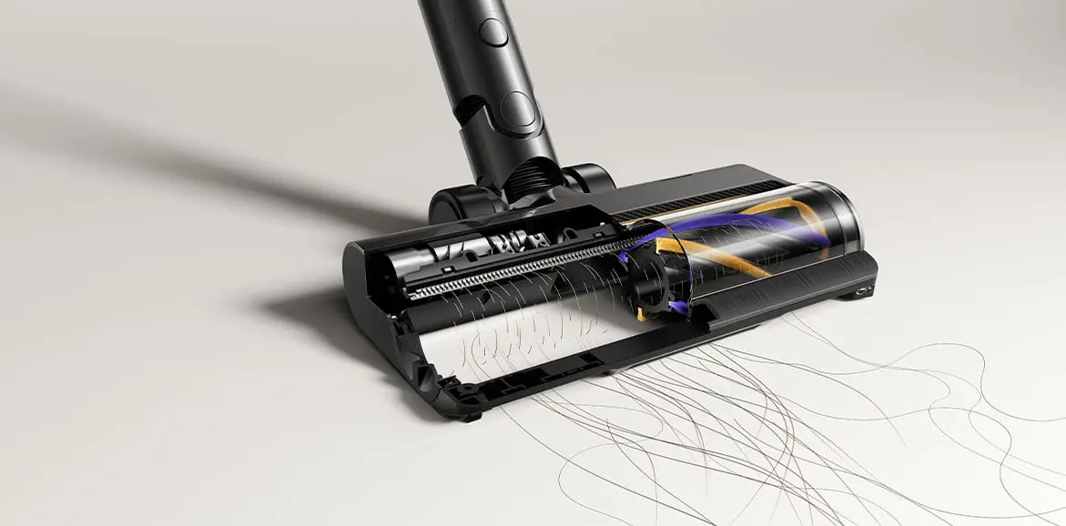 Cross-section of the TangleCut brush mechanism