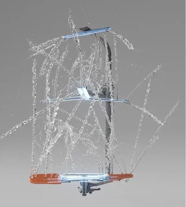 Izcila tīrīšana ar 360° HydraFlow sistēmu